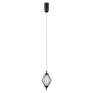 Czarna lampa wisząca nowoczesna stożek led Sevil Italux PND-34403-1-BK