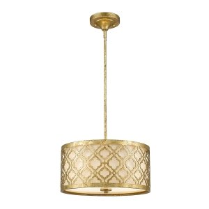 Średnia lampa wisząca Arabella 2 źródła światła postarzane złoto orientalna okrągła GN-ARABELLA-P-M ELSTEAD LIGHTING