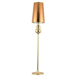 Złota lampa podłogowa stojąca aluminiowa designerska klasyczna elegancka lustrzana powłoka QUEEN ML-8046-F gold Step Into Design