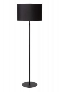 Czarno Złota Lampa Stojąca Abażurowa MAYA 45709/81/30 LUCIDE