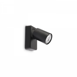 Czarny Kinkiet Ścienny Spot RUDY ROUND 229010 IDEAL LUX