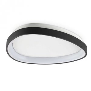 Plafon Sufitowy Czarny Okrąg LED GEMINI ON-OFF 328027 IDEAL LUX