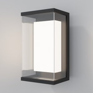 Designerskie oświetlenie zewnętrzne na ścianę kinkiet LED aluminium czarny Baker Street MAYTONI O021WL-L10B3K