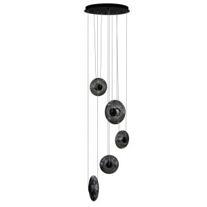 Designerska lampa wisząca Azzardo ANDORA PENDANT 5 SMOKY AZ6887 Szara 