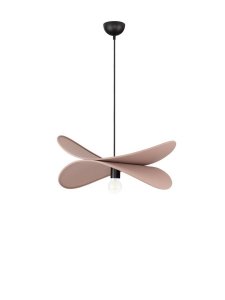 Lampa wisząca różowa lniana nowoczesna designerska dekoracyjna Luces Exclusivas