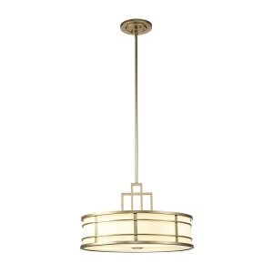 Nowoczesna lampa wisząca Fusion Feiss FE-FUSION-P-L-PNBR Naturalny mosiądz w stylu Art Deco