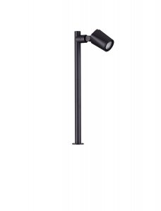 Lampa ogrodowa słupek aluminiowa czarna regulowana tuba minimalistyczna klasyczna możliwość ściemniania IP65 TRASERA LE75163 Luces Exclusivas