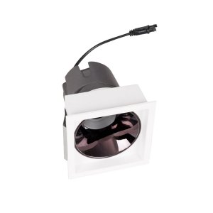Oprawa wpustowa do skompletowania minimalistyczna okrągła biała aluminiowa Spilio H190.04 MAXLIGHT 