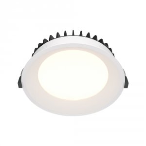 Lampa wbudowana wpuszczana w sufit LED okragła aluminiowa biała Okno MAYTONI DL055-24W3K-W
