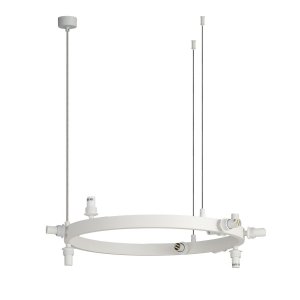 Biała molekularna lampa wisząca bursztynowe szklane klosze BUBBLES 10 AMBER AZ5870 + AZ6454 Azzardo 