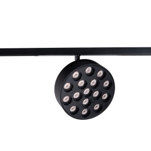 Lampa do szynoprzewodu LED czarna okrągła minimalistyczna nowoczesna On-Off- MICRO11 N0012N MAXLIGHT