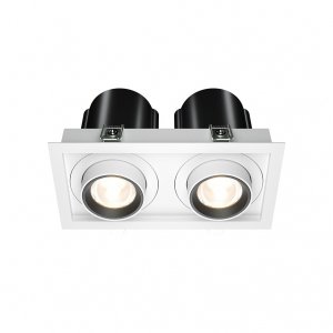 Biała Nowoczesna Oprawa Wpuszczana Downlight HIDDEN Maytoni DL095-02-10W3K-W LED 20W
