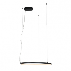 Lampa Wisząca Visual Hor LED 22W Czarna 60cm IP44 Maxlight P0656
