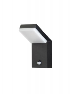 Minimalistyczny kinkiet ścienny zewnętrzny klasyczny LED aluminiowy kolor antracyt podświetlający elewację IP65 SIRELIA LE75156 Luces Exclusivas