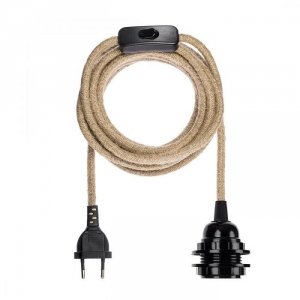 Kabel Do Lampy Podłogowej Z Włącznikiem FITTING FL-JUTE BAZAR BIZAR