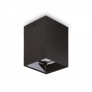 Czarna Lampa Sufitowa Downlight Kwadratowa NITRO ROUND SQUARE 319582 IDEAL LUX