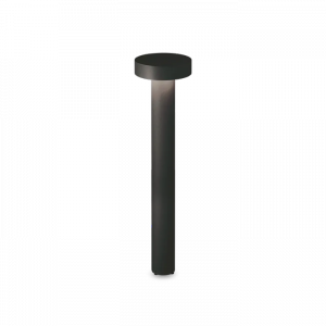 Czarny Prosty Słupek Ogrodowy Nowoczesny TESLA 316055 IDEAL LUX