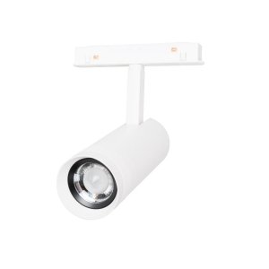 Reflektor do szynoprzewodu magnetycznego LED biała tuba minimalistyczna nowoczesna regulowana On-Off M0041N MAXLIGHT