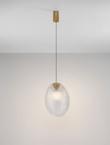 Lampa wisząca LED okrągła szklana designerska forma 22cm nowoczesna CONSUEGRA LE46000 Luces Exclusivas