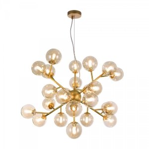 MOLEKULARNA LAMPA WISZĄCA SZKLANE KULE MODERN MAYTONI DALLAS MOD545PL-24G DESIGNERSKA LAMPA DO SALONU