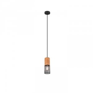 Lampa Wisząca Minimalistyczna Czarno Brązowa Vintage TOSH 304300132 TRIO