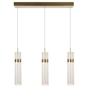 Designerska lampa wisząca w kolorze różowego złota nowoczesna art deco glamour AMBIENTE LED CCT LP-1510/3L GD Light Prestige