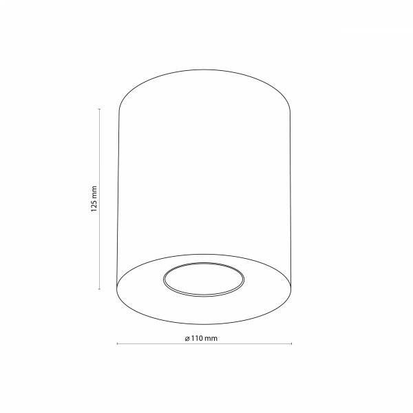 Nowoczesna oprawa sufitowa tuba brązowa reflektor spot minimalistyczna uniwersalna klasyczna ORION M 11341 TK-Lighting