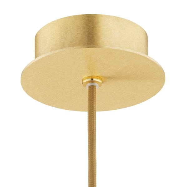 Mosiężna Lampa Wisząca Złota Marmur Alabastrowy Klosz Kula Mała ALMIROS 8450 ARGON