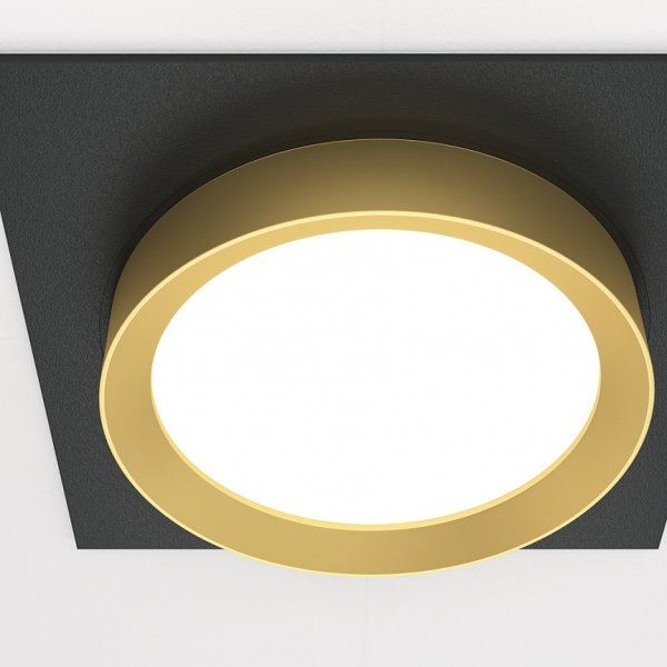 Kwadratowa Oprawa Wpuszczana Downlight Hoop Maytoni DL086-GX53-SQ-BG