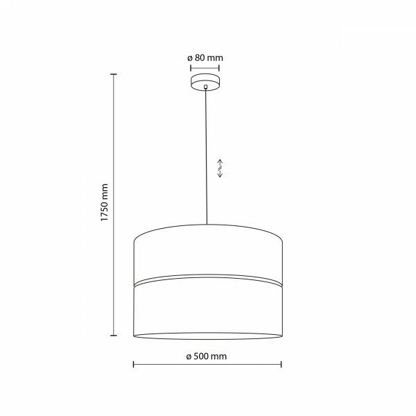 Beżowa lampa wisząca abażurowa słomkowa boho designerska nowoczesna dekoracyjna salonowa CALMA 11602 TK-LIGHTING