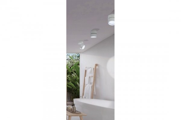 Oprawa sufitowa natynkowa ruchoma tuba biała LED 12W 4000K MONA AZ4540 AZZARDO