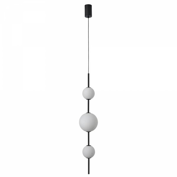 Lampa wisząca do łazienki Bolti PL0109-3 Yaskr IP44 czarna LED 3000K 