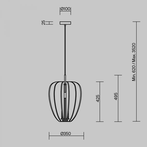  Lampa wisząca designerska nowoczesna aluminium czarna nad stół do jadalni do salonu ozdobna Cambio MAYTONI MOD398PL-01GR