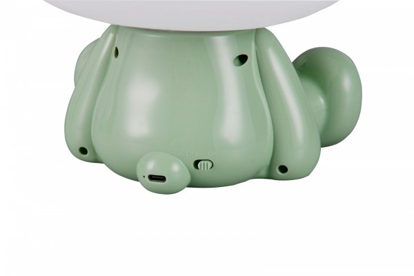 Nowoczesna lampa stołowa nocna LED dziecięca zielona dekoracyjna na komodę biurko HOPPER R57971115 Rl