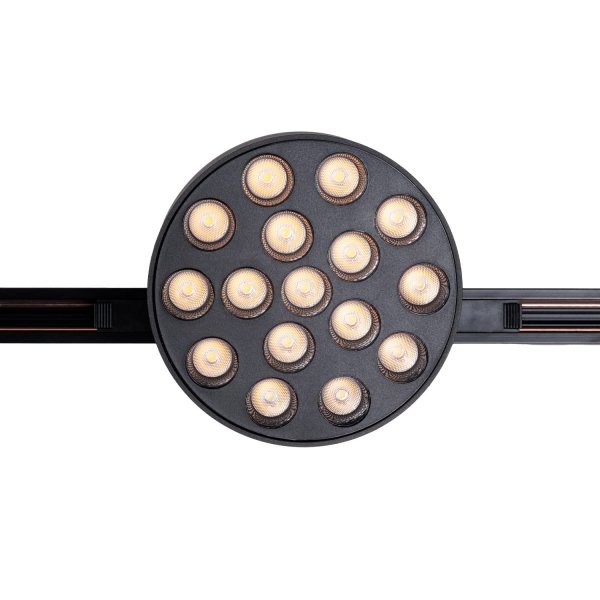 Lampa do szynoprzewodu LED czarna okrągła minimalistyczna nowoczesna On-Off- MICRO11 N0012N MAXLIGHT