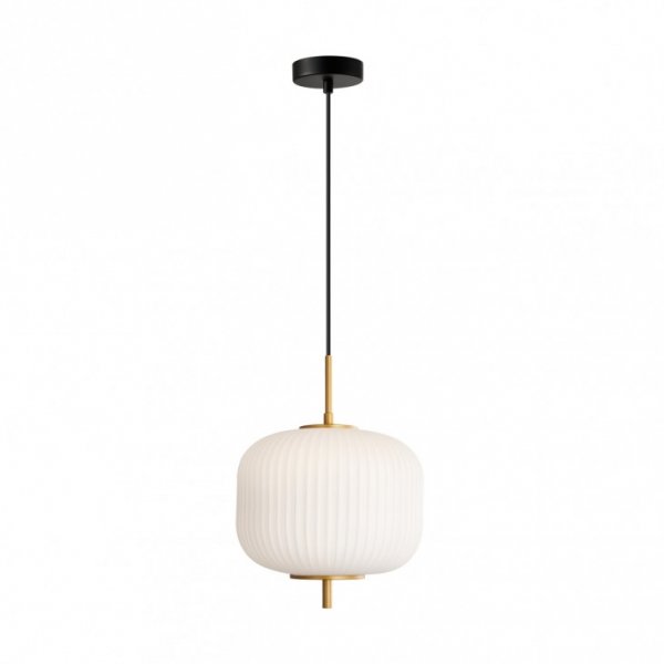 Szklana Lampa Wisząca W Stylu Skandynawskim OLMETO PND-28798A-1-GD-WH ITALUX