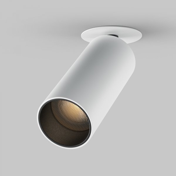 Lampa sufitowa tuba biała aluminiowa regulowana FOCUS LED MAYTONI C053CL-L12W3K-W-W