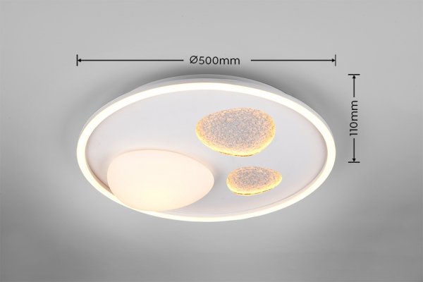 Designerska Lampa Sufitowa LED 36W PEBBLE TRIO 643110131 Biała