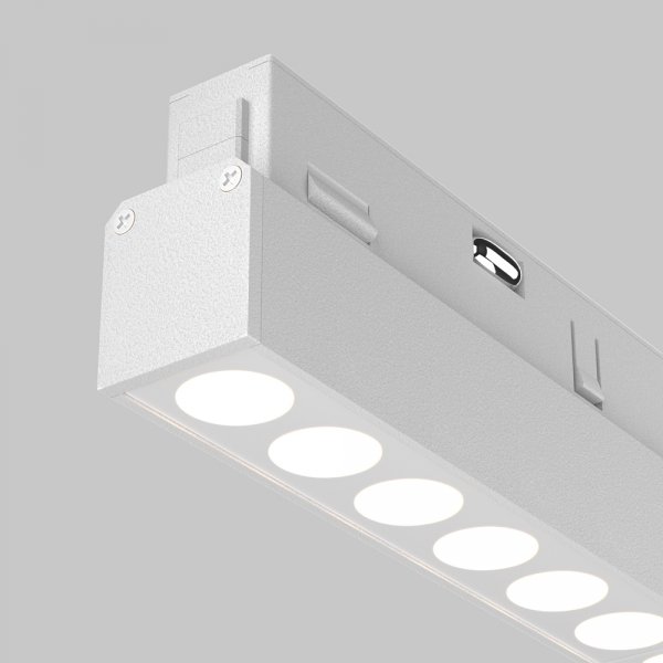 Ścieżka świetlna lampa szynowa LED minimalistyczna uniwersalna aluminium biała możliwość ściemniania Points MAYTONI TR031-4-18W3K-S-DS-W