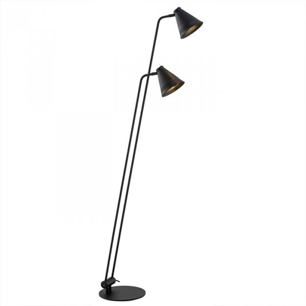 Czarna Lampa Stojąca Podłogowa Vintage AVALONE 7077 ARGON