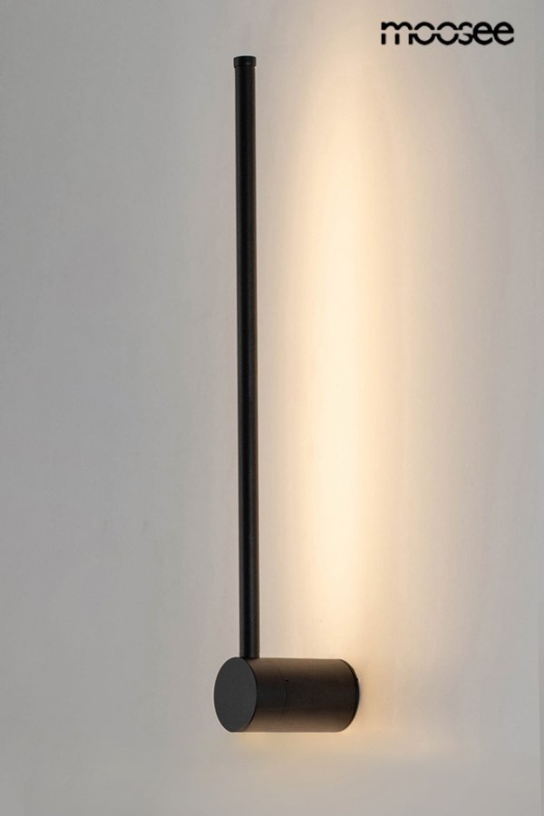 Nowoczesny Czarny Kinkiet Ścienny LED OMBRE 60 MSE010100243 MOOSEE