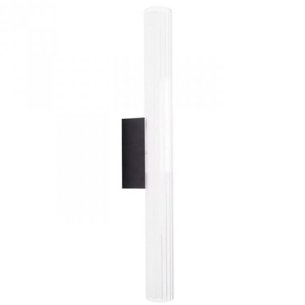 Nowoczesny Kinkiet Ścienny Szklany LED Czarne Elementy FAYETTE W0365 MAXLIGHT
