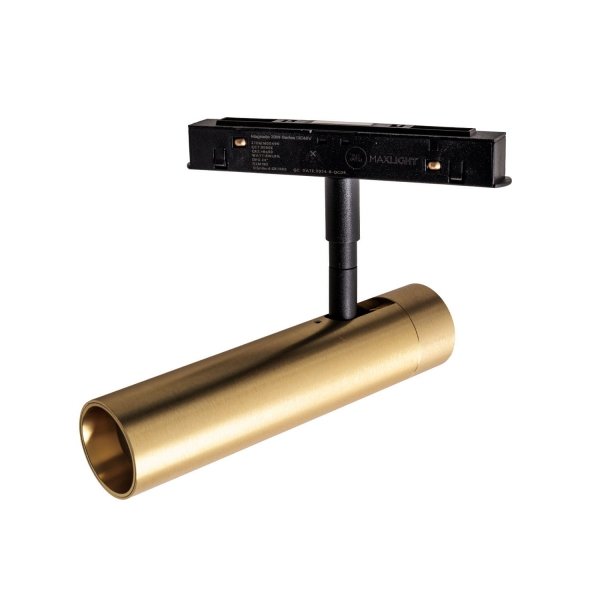 Lampa do szynoprzewodu magnetycznego LED złota tuba minimalistyczna nowoczesna regulownana System Zigbee M0049Z MAXLIGHT