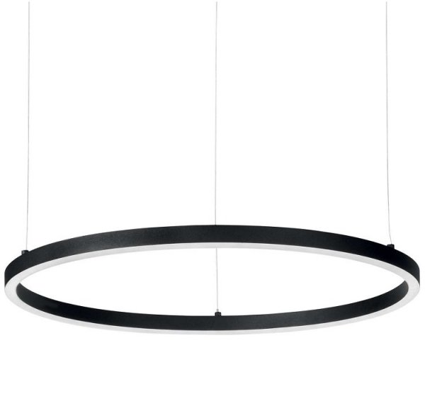 NOWOCZESNA LAMPA WISZĄCA RING LED CZARNY OKRĄG IDEAL LUX 342108 ORACLE SLIM D90 ROUND 2700K