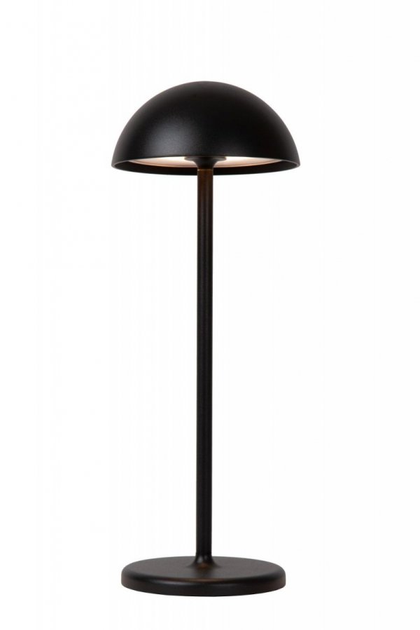 Zewnętrzna Lampa Stołowa Ładowana Przez USB LUCIDE JOY 15500/02/30 Czarna Bezprzewodowa Lampa Zewnętrzna Na Stół