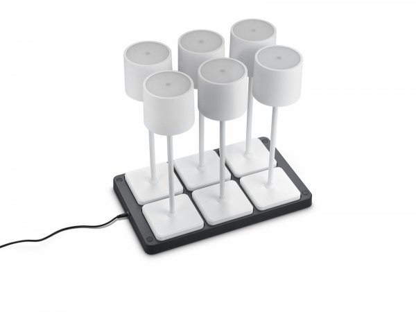 Lampki Stołowe Przenośne Akumulatorowe Białe LED FERNANDEZ R54096631 RL
