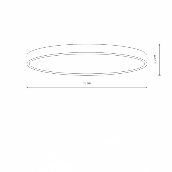 Plafon DENIA LED 24W M 3000K z sensorem Nowodvorski Lighting 11761