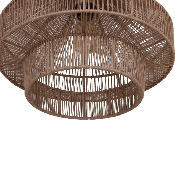 Lampa sufitowa jutowa 41x41x28cm