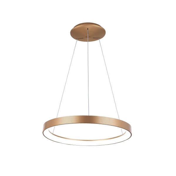 Nowoczesna Lampa Wisząca LED Złoty Okrąg VICO PND-53675-048RPC-GD-3KS4K ITALUX