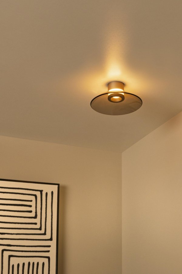 Nowoczesny plafon lampa sufitowa LED szklana okrągła uniwersalna minimalistyczna możliwość ściemniania SANTIAGO 23101/12/62 Lucide